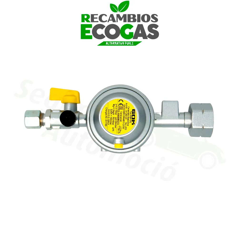 GOK Caramatic BasicOne sistema regulador 30 mbar EN61- 1,5 kg/h Komb.A x RVS 8 mm