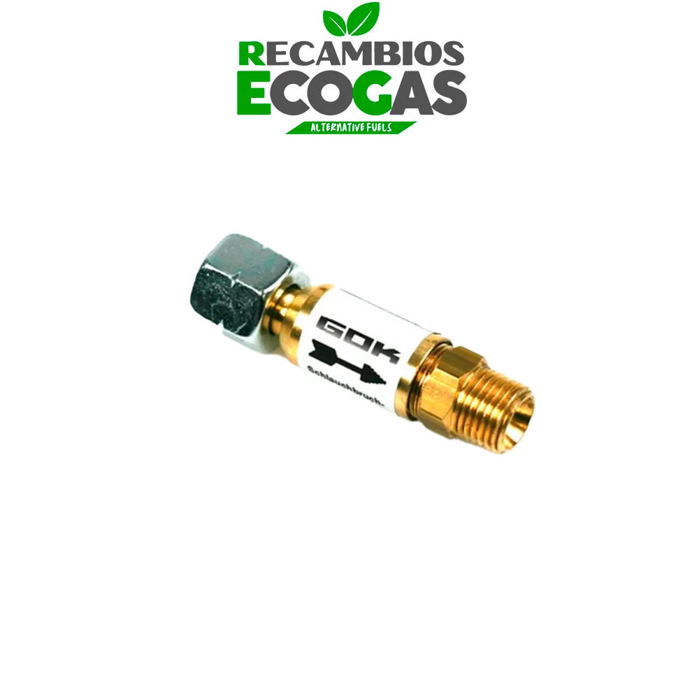 GOK protección contra ruptura de manguera 50 mbar 1/4" izquierda