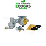 GOK regulador de gas EN61 1 kg/h 50 mbar con 2 salidas