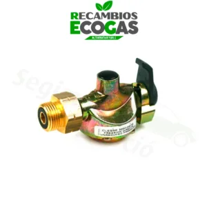 Grifo de gas de dos vías G 1/4 LH-ÜM x 2 x G 1/4 LH-KN