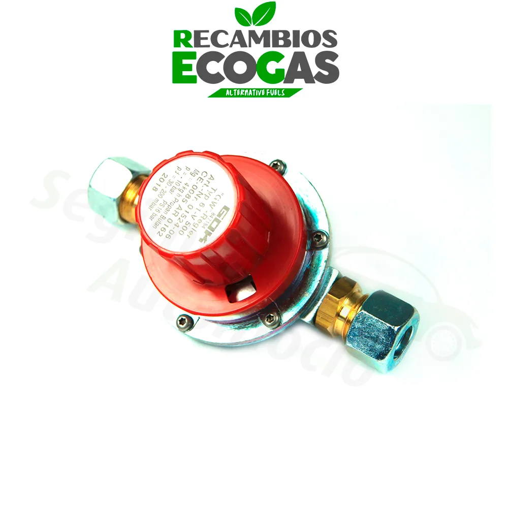 GOK regolatore di pressione 50 mbar 61-V500 4 kg/h 30-200 mbar ambos lados RVS12 - con 11 niveles ajustables