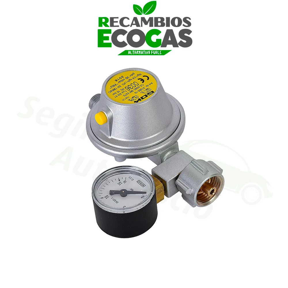 GOK regulador de gas EN61 1,5kg/h 29mbar KLF x G1/4LH-KN PRV Man.