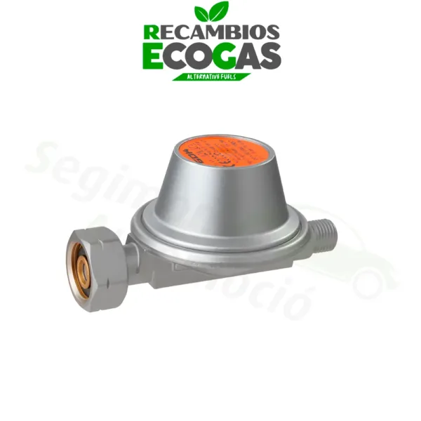 GOK regulador de presión GLP Caramatic BasicOne EN61 0,8kg/h 50mbar - KLF x G1/4LH-KN-90° PRV