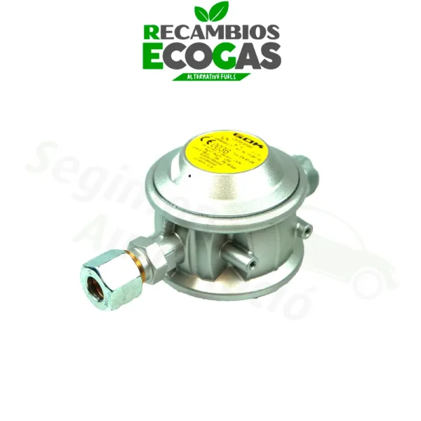 GOK regulador de presión baja 30 mbar 1,5 kg/h recto 8 mm
