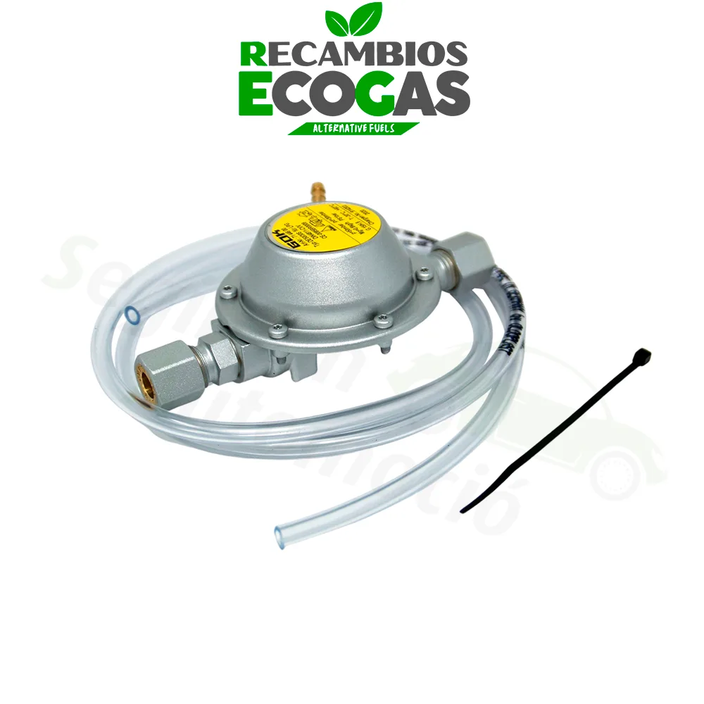 GOK regulador de presión baja 50 mbar ->30 mbar 0,8 kg/h 2 x RVS 8 mm