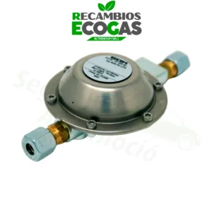 Grifo de gas de dos vías G 1/4 LH-ÜM x 2 x G 1/4 LH-KN