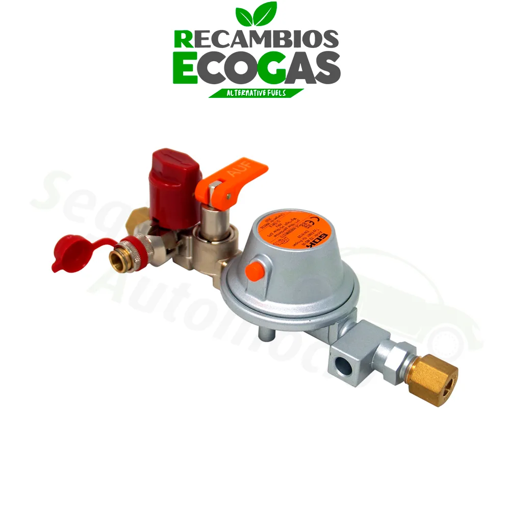GOK sistema regulador 50 mbar EN61- 1 kg/h RVS 8 mm x UV/SKU x RVS 8 mm