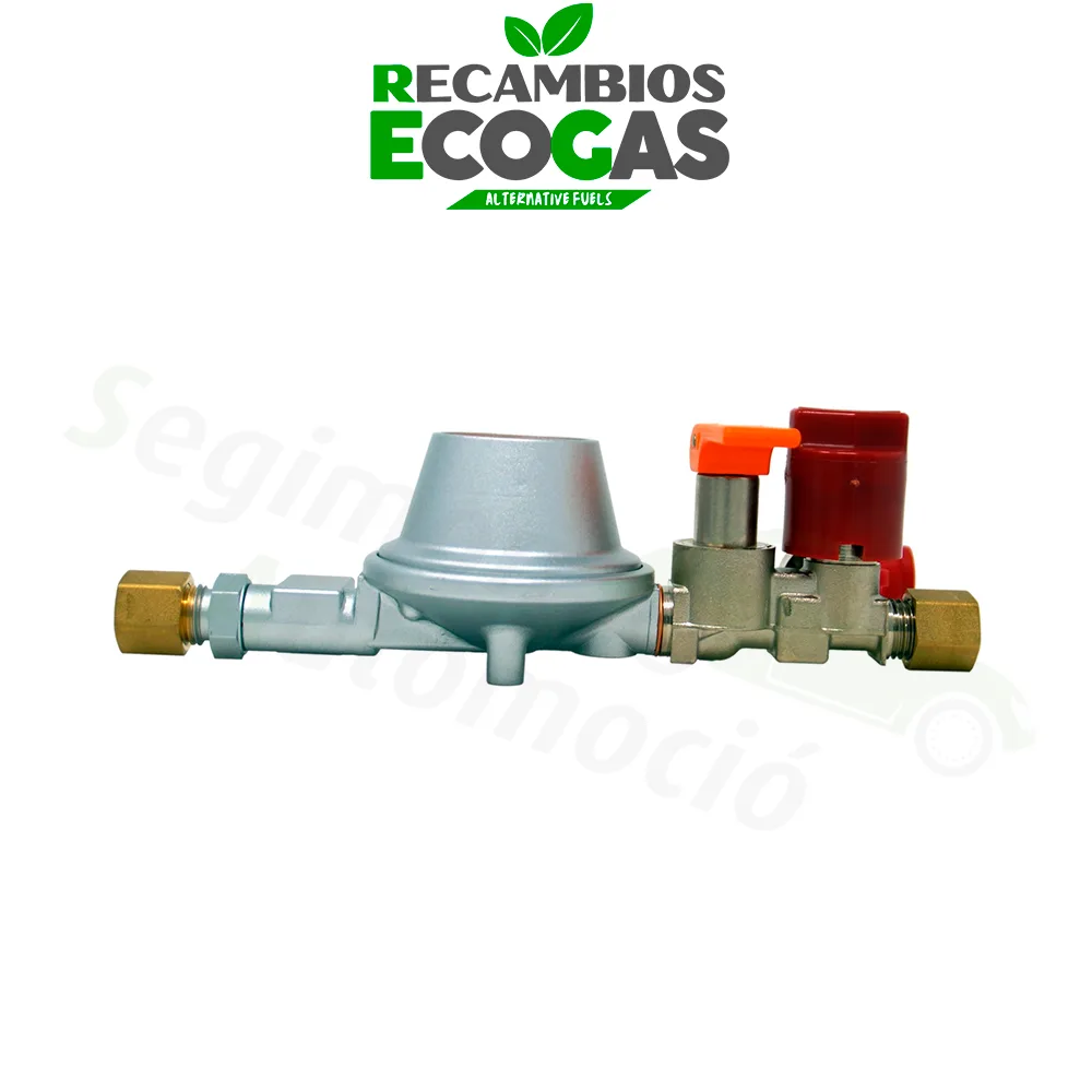 GOK sistema regulador 50 mbar EN61- 1 kg/h RVS 8 mm x UV/SKU x RVS 8 mm
