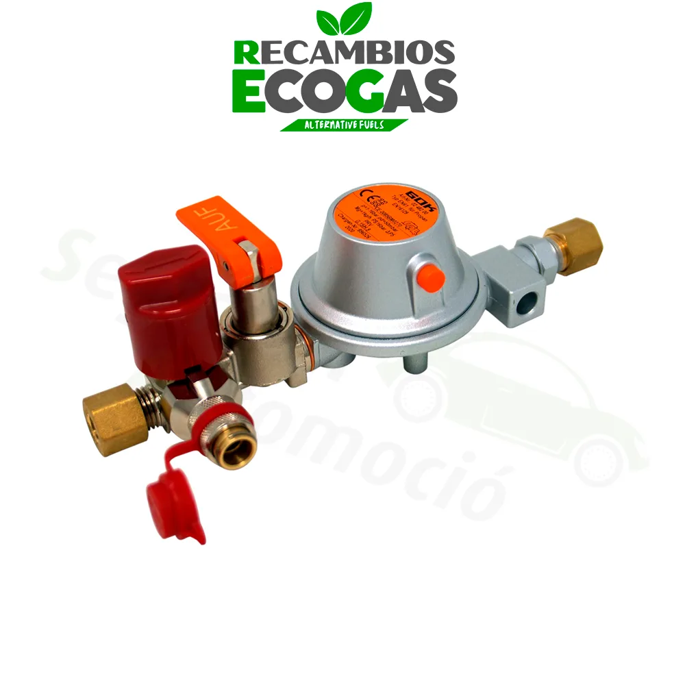 GOK sistema regulador 50 mbar EN61- 1 kg/h RVS 8 mm x UV/SKU x RVS 8 mm