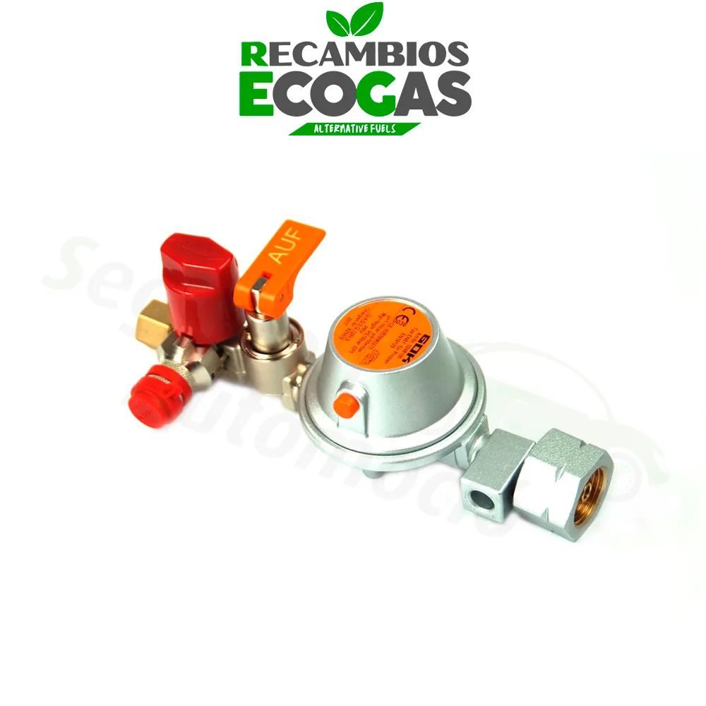 GOK sistema regulador 50 mbar EN61- 1 kg/h conex. comb. UV/SKU X RVS 8 mm