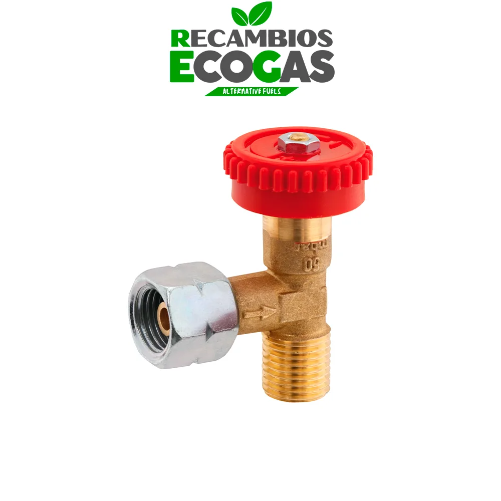 GOK válvula reguladora 90° G1/4LH tuerca de unión -> G1/4LH cono