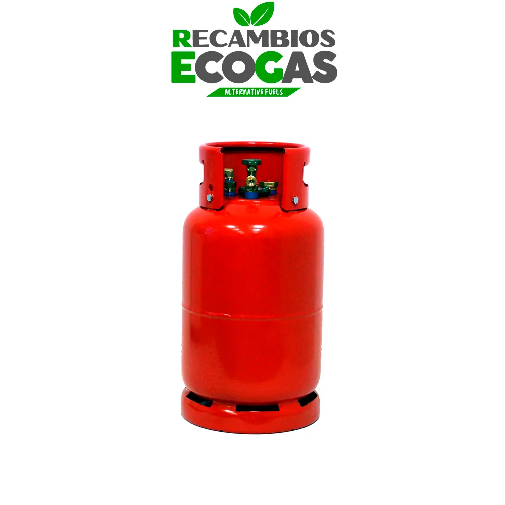 GZWM cilindro de gas recargable 12 L con 80% 4 válvulas de punto - Ø 230mm