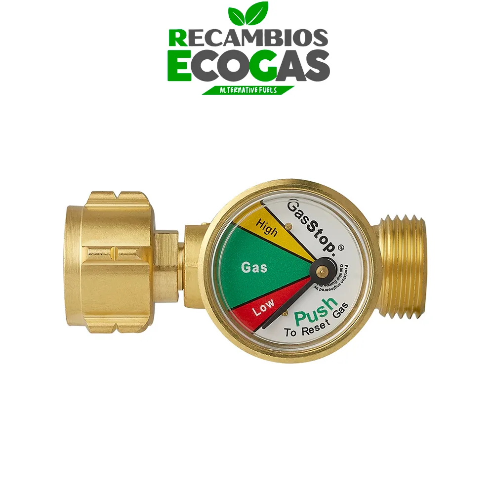 GasStop válvula de cierre de emergencia para bombonas de gas W21.8 x 1/14 LH (G.12) para Alemania