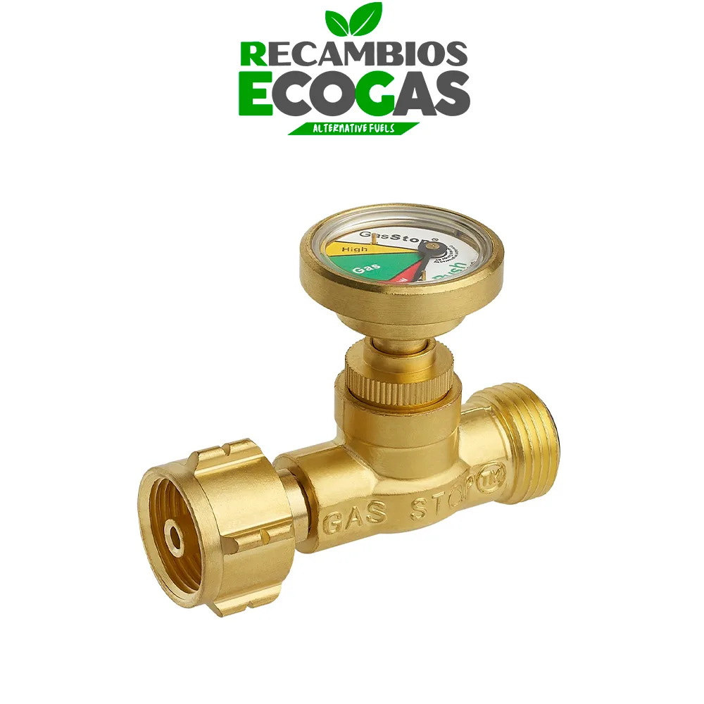 GasStop válvula de cierre de emergencia para bombonas de gas W21.8 x 1/14 LH (G.12) para Alemania