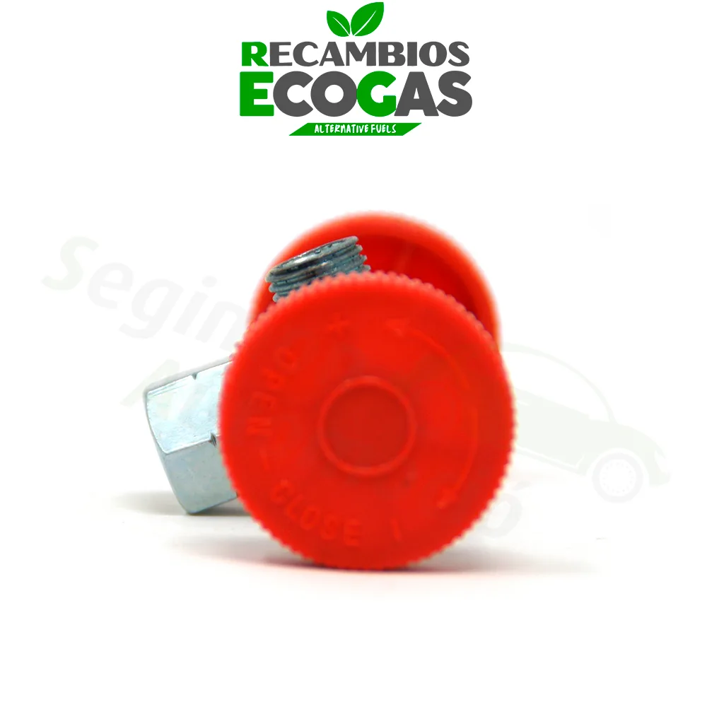 Grifo de gas de dos vías G 1/4 LH-ÜM x 2 x G 1/4 LH-KN
