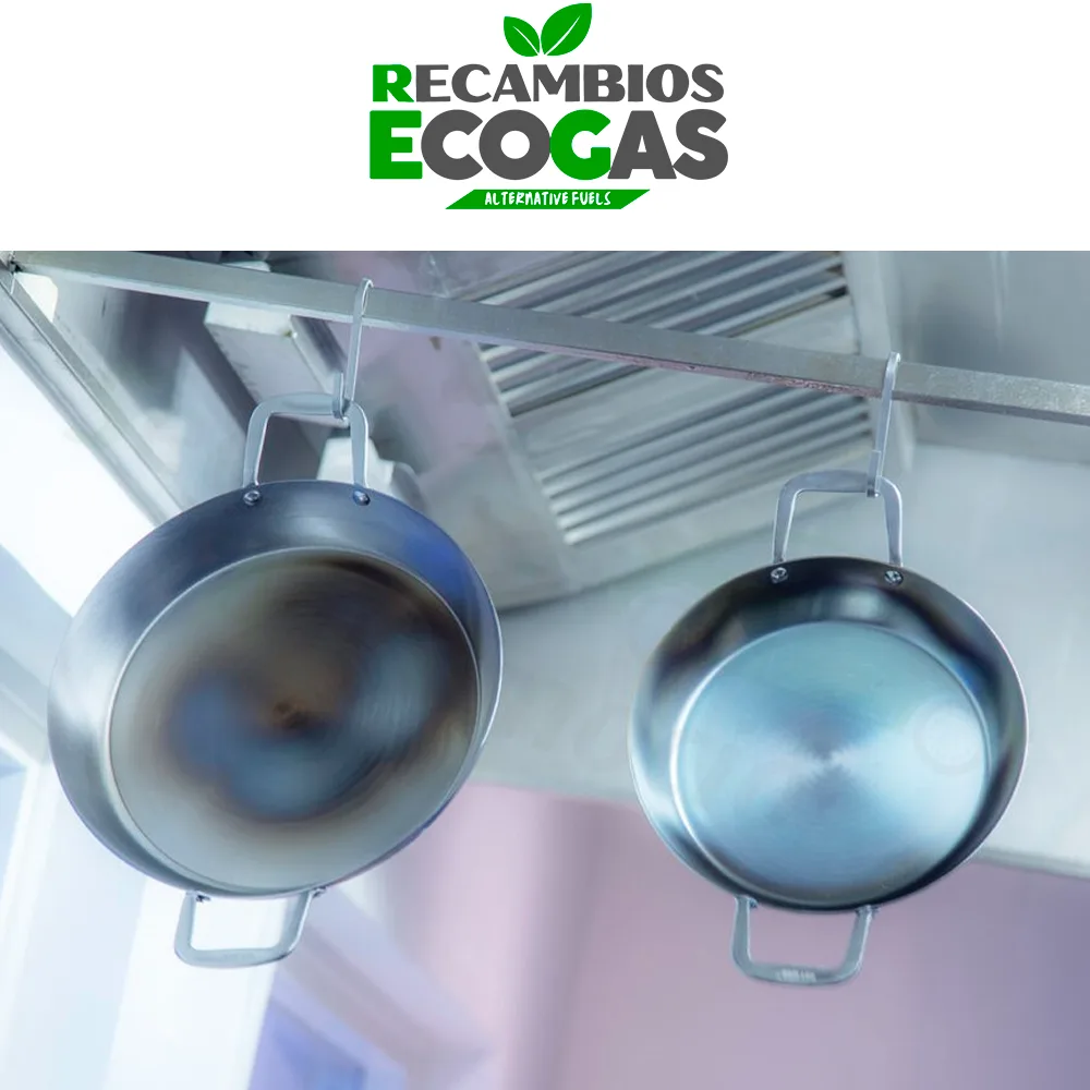 HOT WOK Paellera 30 cm de acero al carbono