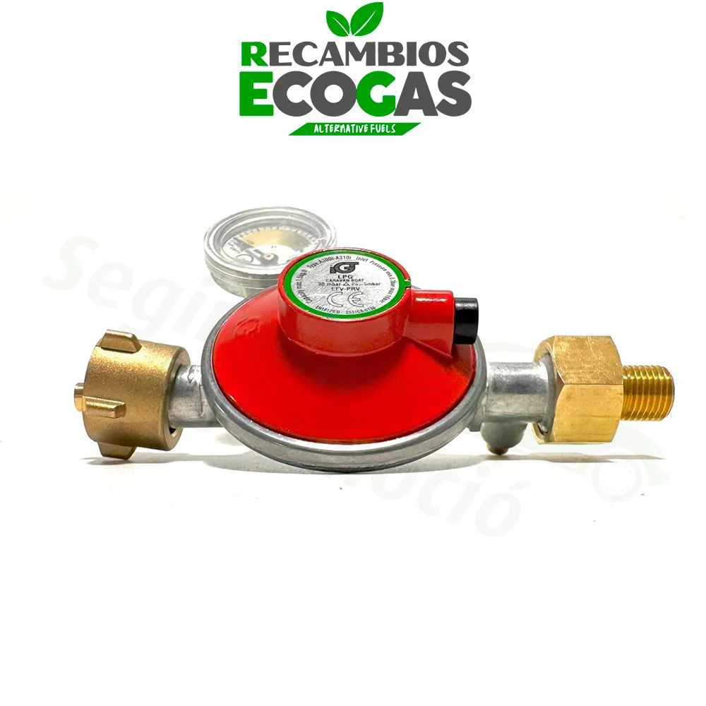 IGT regulador de presión baja 30 mbar 1,5 kg/h -G2 - R5 W21,8 LH x H4 - G1/4" LH