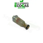 Grifo de gas de dos vías G 1/4 LH-ÜM x 2 x G 1/4 LH-KN