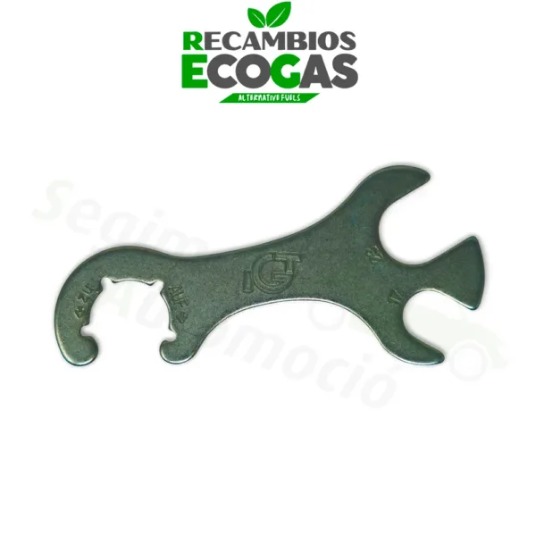 Llave para regulador de GLP 17 y 19 mm, acero