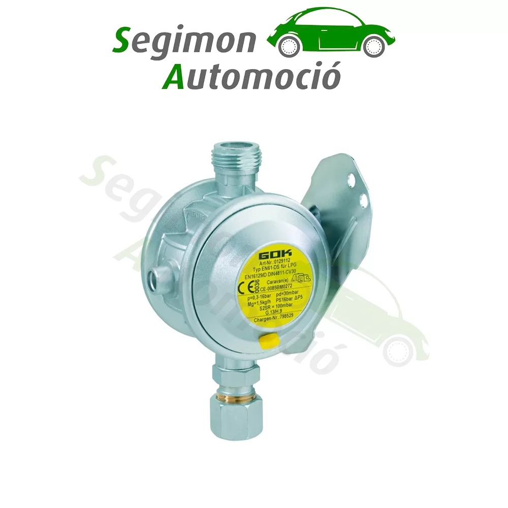 Regulador 30 mbar tub 10 mm Gok