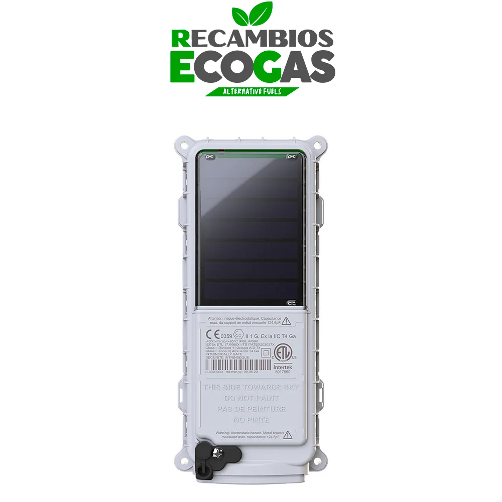 Satélite Mopeka incl. transmisor GPS con panel solar + batería