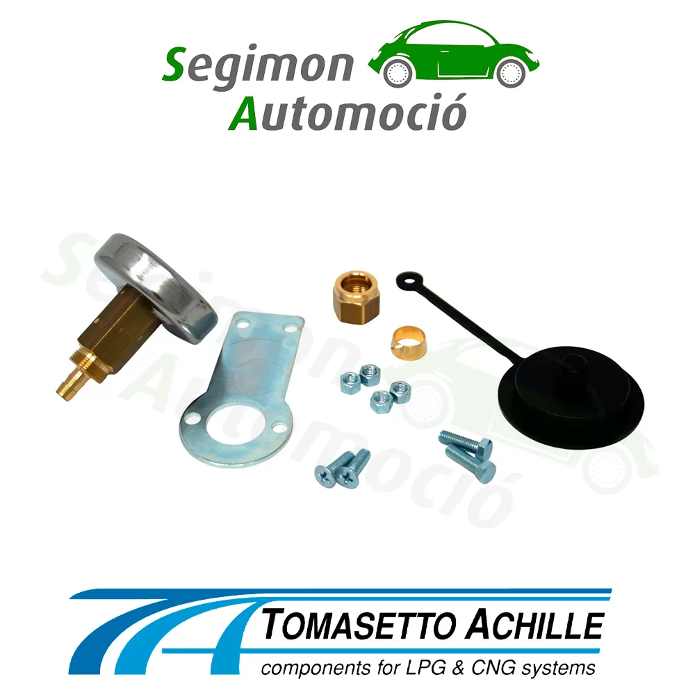 Tomasetto boquilla de suministro DISH + soporte de metal y tapa para manguera flexible 8 mm