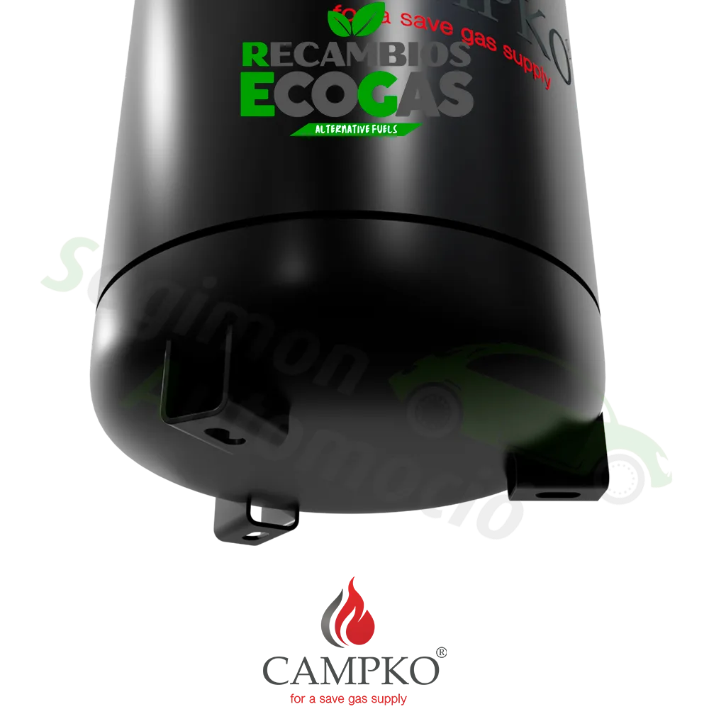 Bombona de gas CAMPKO recargable 15L–36 L | Acero
