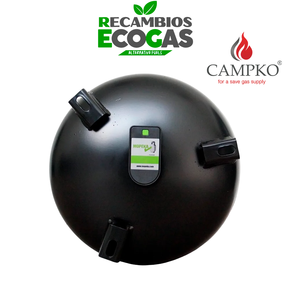 Bombona de gas CAMPKO recargable 15L–36 L | Acero